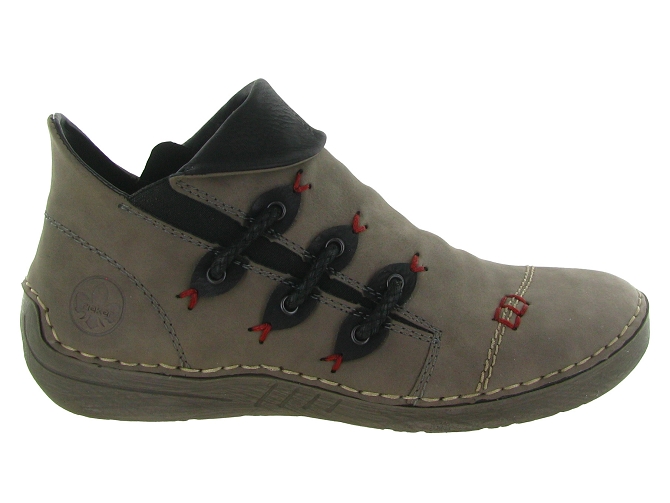 bottines et boots - Classique & Chic - femme - Nubuck - Gris - Rieker4765604_2