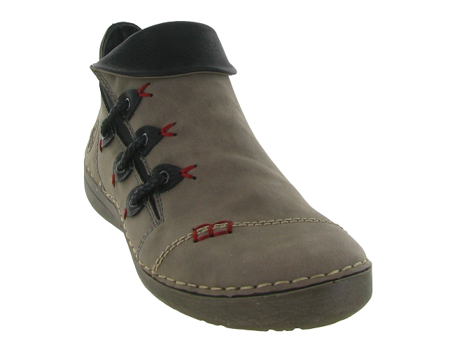 bottines et boots - Classique & Chic - femme - Nubuck - Gris - Rieker4765604_3