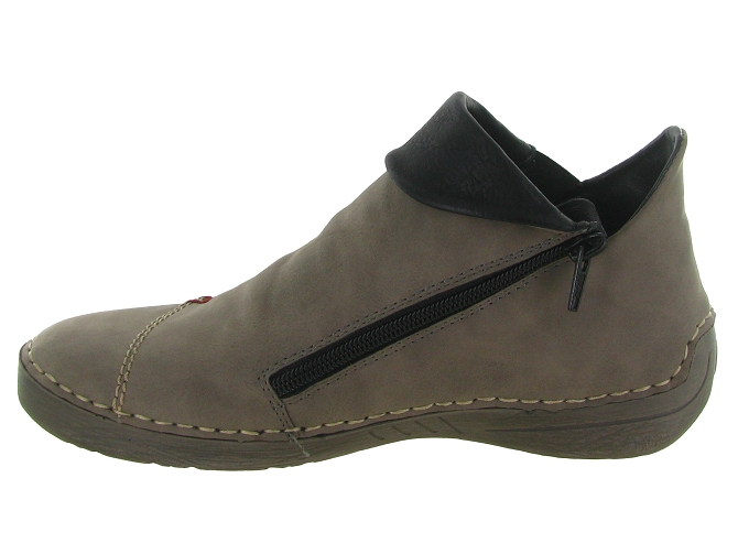 bottines et boots - Classique & Chic - femme - Nubuck - Gris - Rieker4765604_4