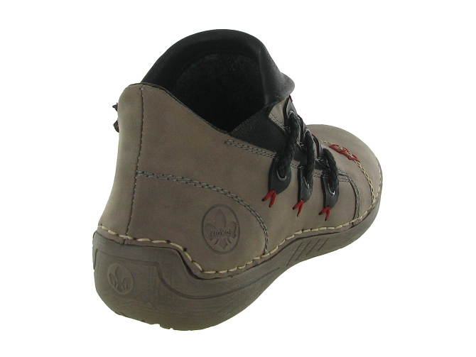 bottines et boots - Classique & Chic - femme - Nubuck - Gris - Rieker4765604_5