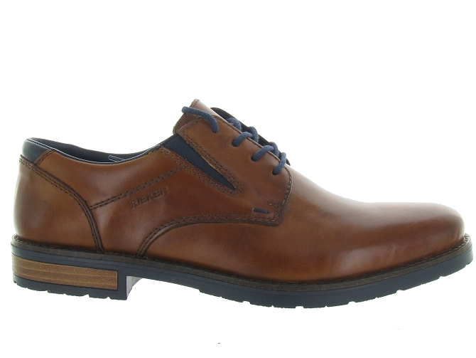 chaussures a lacets - Cérémonie - homme - Cuir - Marron - Rieker4766101_2