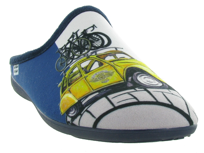 chaussons et pantoufles - Mules Sabots - homme - Synthétique - Bleu - La maison de l espadrille