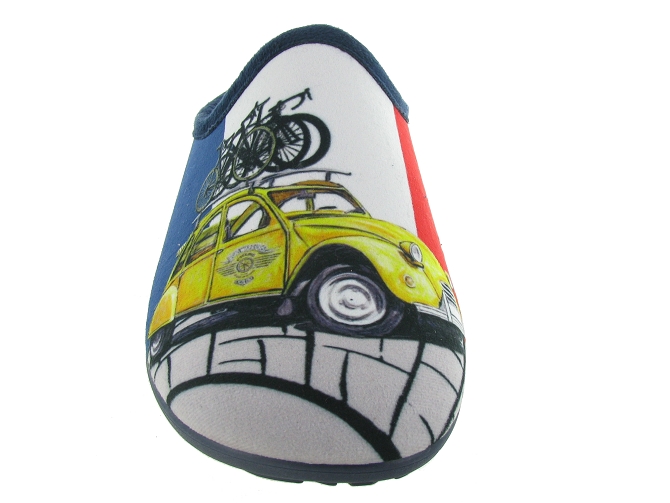 chaussons et pantoufles - Mules Sabots - homme - Synthétique - Bleu - La maison de l espadrille4767601_3