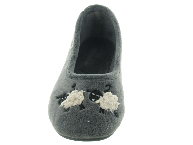 chaussons et pantoufles - Ballerines - femme - Synthétique - Gris - La maison de l espadrille4768401_3