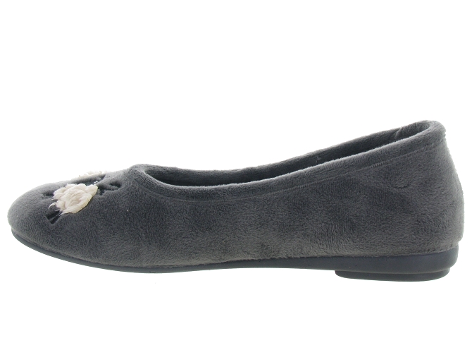 chaussons et pantoufles - Ballerines - femme - Synthétique - Gris - La maison de l espadrille4768401_4