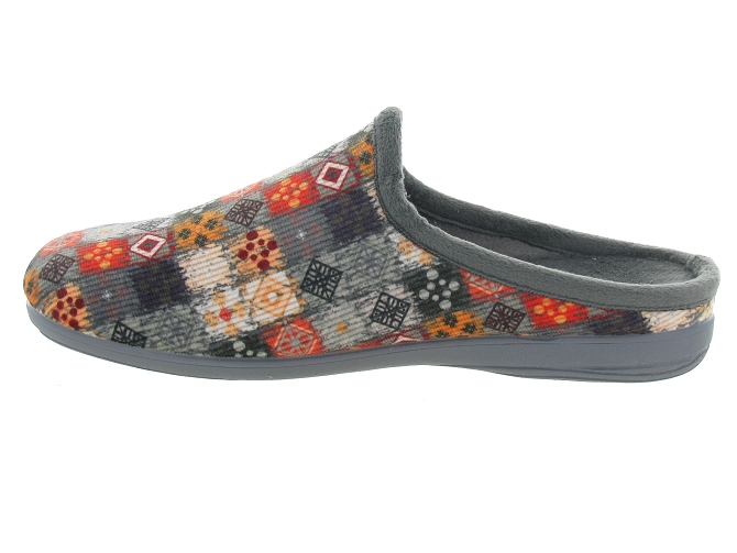 La maison de l espadrille chaussons et pantoufles 6510 gris4771201_3