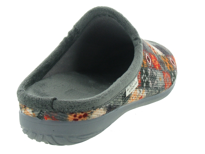 La maison de l espadrille chaussons et pantoufles 6510 gris4771201_4