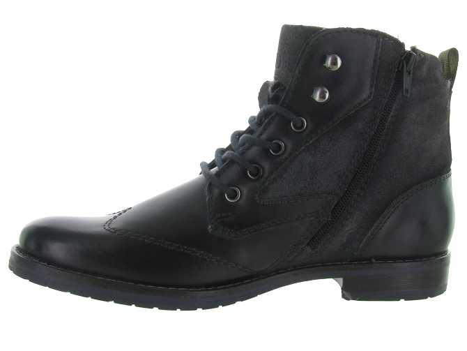 bottines et boots - Casual  - homme - Cuir - Noir - Bugatti4772001_4