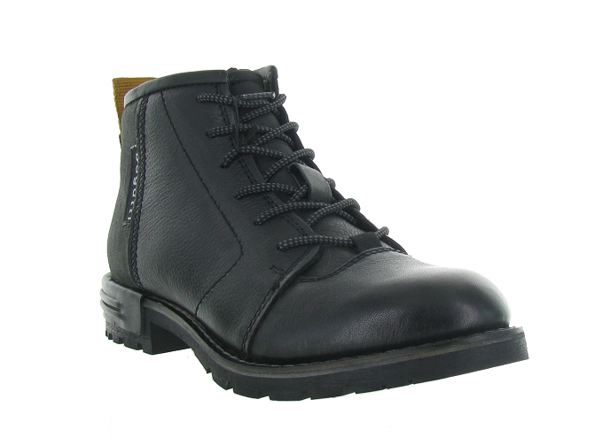 bottines et boots - Casual  - homme - Cuir - Noir - Bugatti