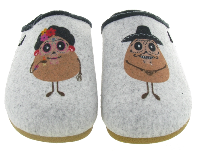 Hot potatoes chaussons et pantoufles 61054 freital gris