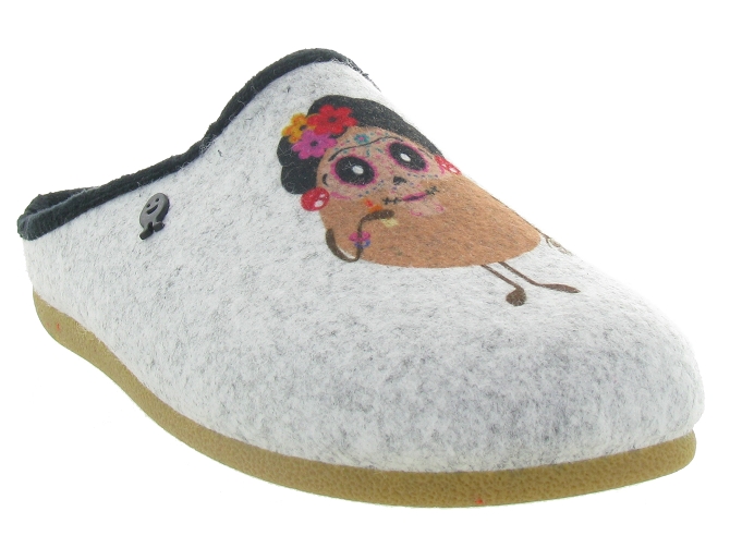 Hot potatoes chaussons et pantoufles 61054 freital gris4773501_2