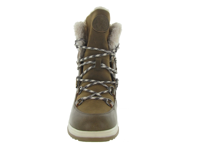 apres ski bottes fourrees - Chaussure neige - femme - Synthétique - Marron - Kimberfeel4776501_3