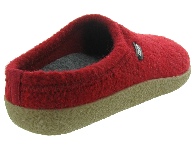 chaussons et pantoufles - Mules Sabots - homme - Laine - Rouge - Giesswein4778402_5