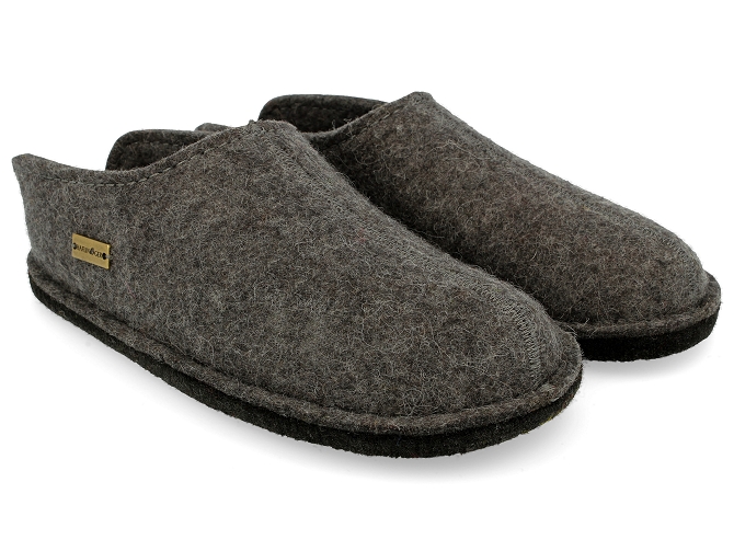 Haflinger chaussons et pantoufles smily men anthracite