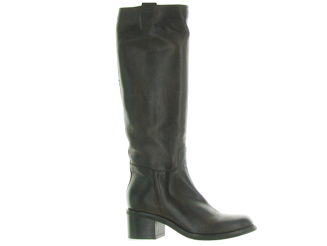 bottes - Cavalières - femme - Cuir - Marron - Julie dee