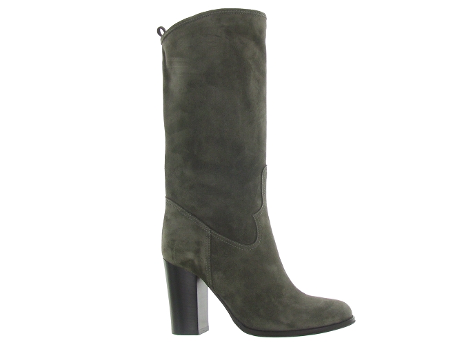 bottines et boots - Classique & Chic - femme - Nubuck - Taupe - Julie dee