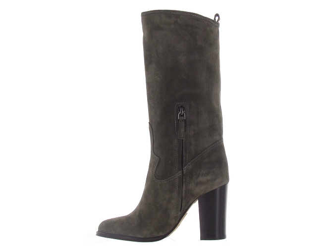 bottines et boots - Classique & Chic - femme - Nubuck - Taupe - Julie dee4782301_4