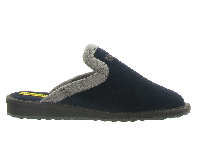 chaussons et pantoufles - Mules Sabots - femme - Synthétique - Bleu Marine - Nordikas4782601_2