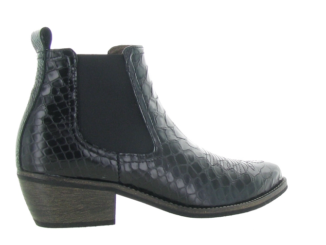 bottines et boots - Santiag - femme - Cuir - Noir - Minka design4789201_5