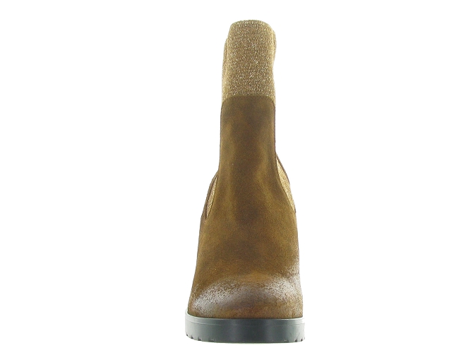bottines et boots - Santiag - femme - Nubuck - Marron - Minka design4789401_3