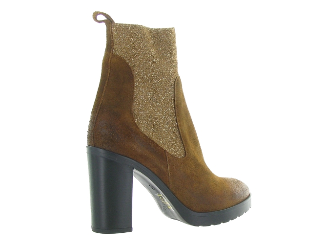 bottines et boots - Santiag - femme - Nubuck - Marron - Minka design4789401_5