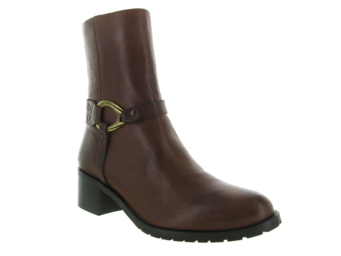 bottines et boots - Casual - femme - Cuir - Marron - Armando