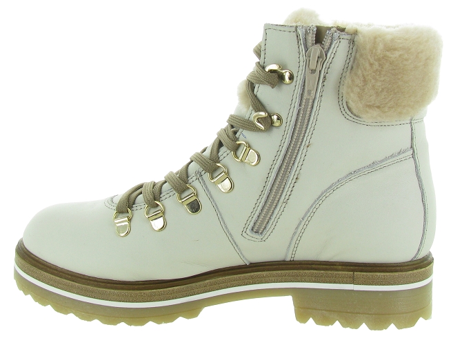 apres ski bottes fourrees - Botte de neige - femme - Cuir - Blanc - Nicola benson franzini4794603_3