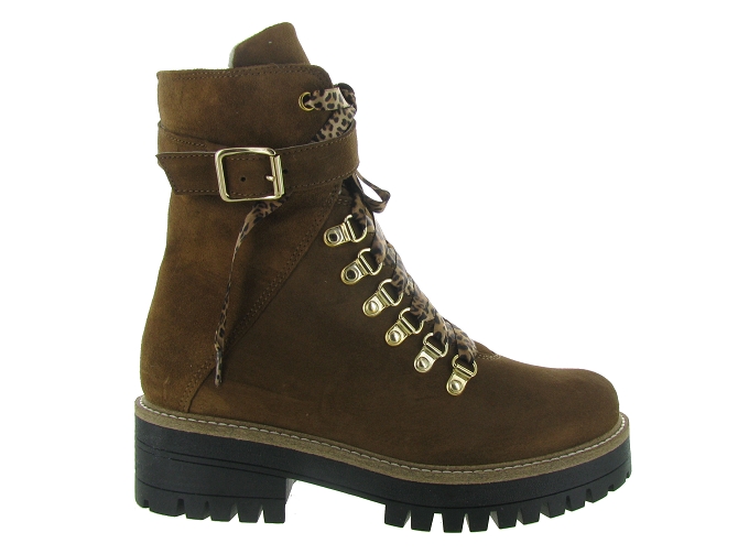 apres ski bottes fourrees - Botte de neige - femme - Cuir - Marron - Armando4795201_2