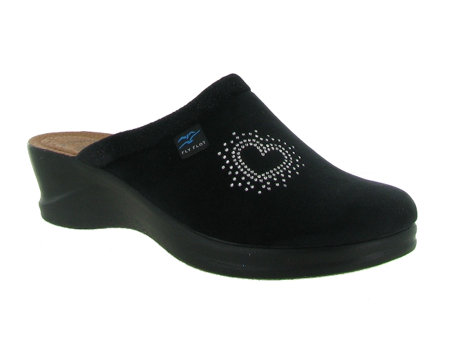 Fly flot chaussons et pantoufles fresse 29071 noir