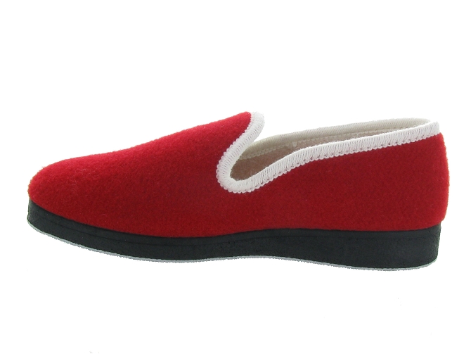 chaussons et pantoufles - Charentaise - femme - Synthétique - Rouge - Semelflex4801301_4
