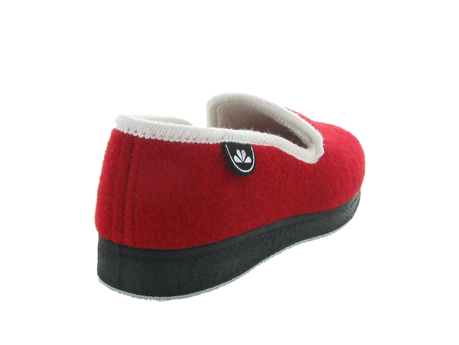 chaussons et pantoufles - Charentaise - femme - Synthétique - Rouge - Semelflex4801301_5