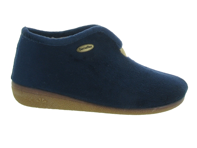 chaussons et pantoufles - Montant - femme - Synthétique - Bleu - Semelflex4801801_2