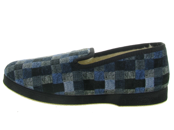 chaussons et pantoufles - Charentaises Hiver - homme - Synthétique - Bleu Marine - Semelflex4802201_4