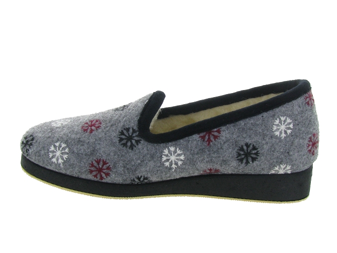 chaussons et pantoufles - Charentaise - femme - Synthétique - Gris - Semelflex4802601_4