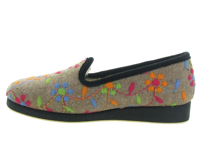 chaussons et pantoufles - Charentaise - femme - Synthétique - Fleurs - Semelflex4802701_4