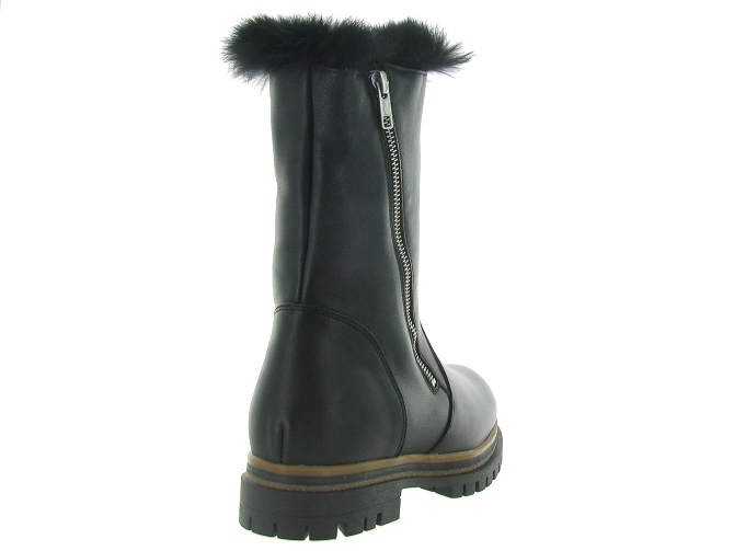 apres ski bottes fourrees - Botte fourrée - femme - Cuir - Noir - La thuile4804401_4