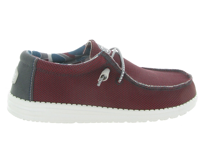 Hey dude baskets et sneakers wally sox bordeaux4813904_2