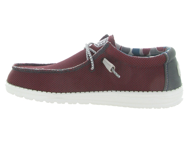 Hey dude baskets et sneakers wally sox bordeaux4813904_4