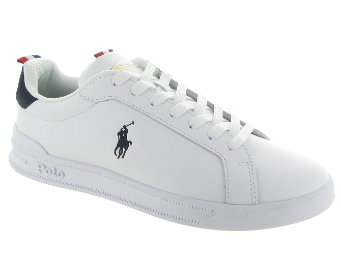 Ralph lauren baskets et sneakers heritage court ribbon blanc