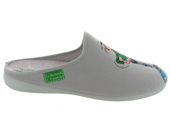 La maison de l espadrille chaussons et pantoufles g902 gris4824301_3