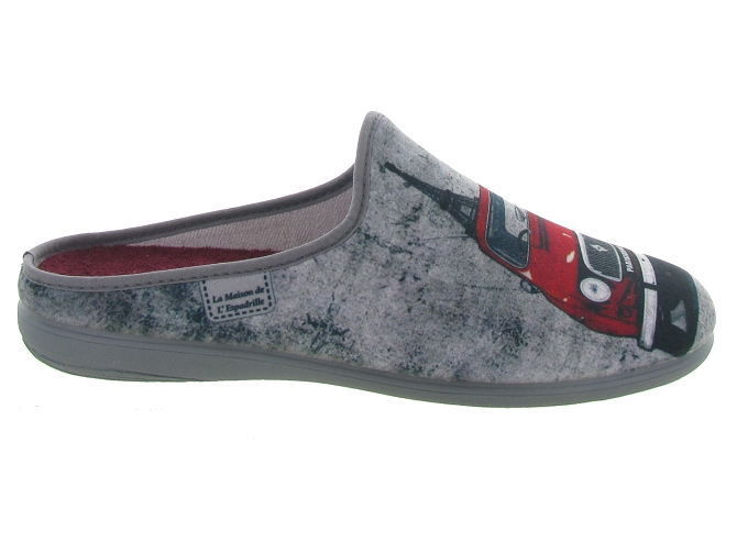 La maison de l espadrille chaussons et pantoufles 2486 gris4824401_3