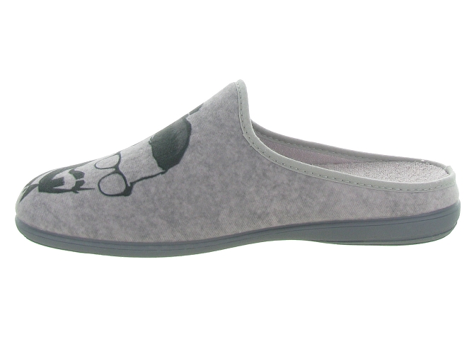La maison de l espadrille chaussons et pantoufles 2485 gris4824501_4
