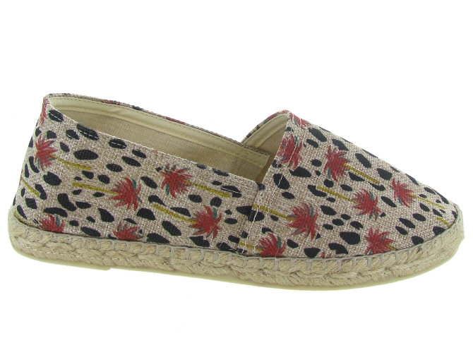 espadrilles - Espadrille plate - femme - Toile  - Rouge - La maison de l espadrille4824901_2