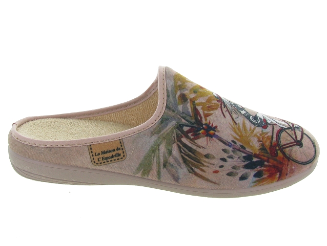 La maison de l espadrille chaussons et pantoufles 2031 velo beige4825301_3