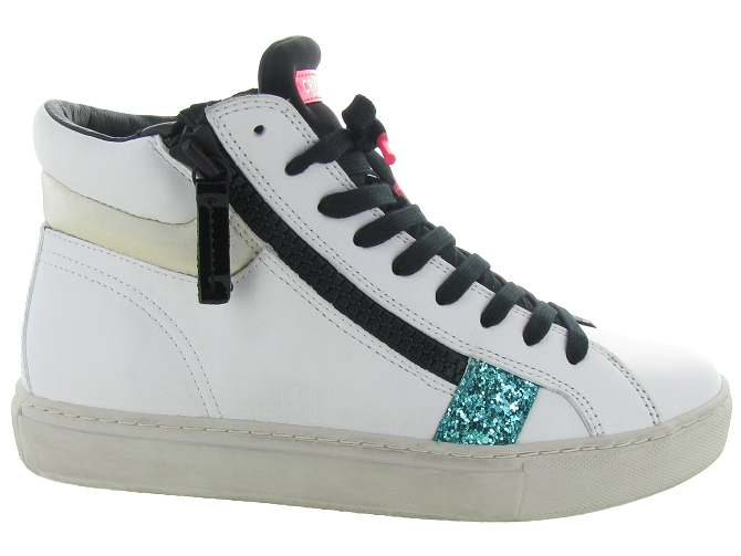 baskets et sneakers - Tendance - femme - Cuir - Blanc - Crime london4826501_2