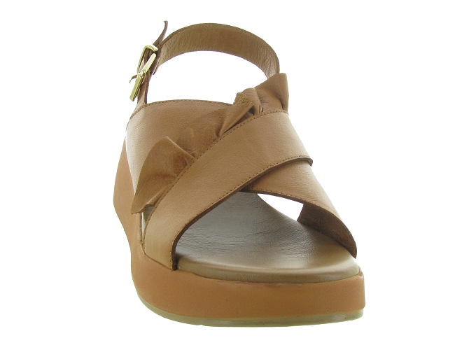 sandales et nu pieds - Confort - femme - Cuir - Marron - Inuovo4830101_3