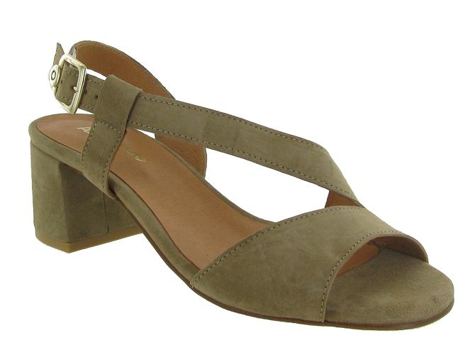 sandales et nu pieds - Confort - femme - Nubuck - Gris - Armando