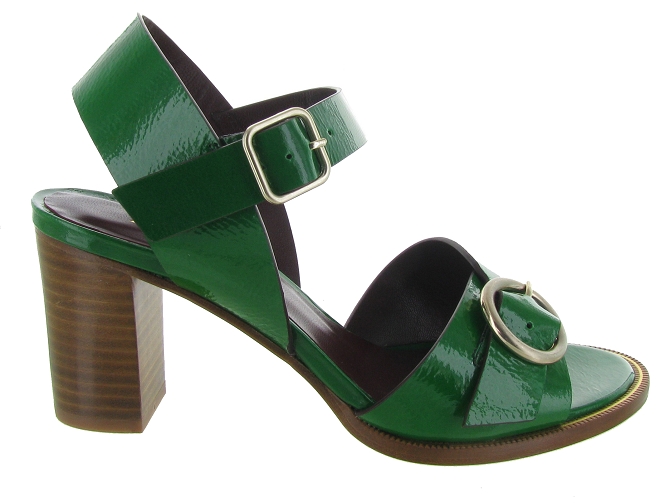 sandales et nu pieds - Confort - femme - Cuir - Vert - Avril gau4833802_2