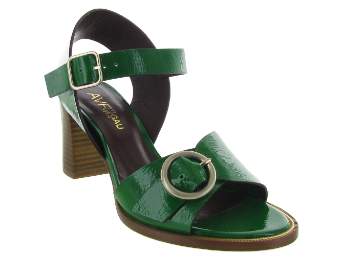 sandales et nu pieds - Confort - femme - Cuir - Vert - Avril gau4833802_3