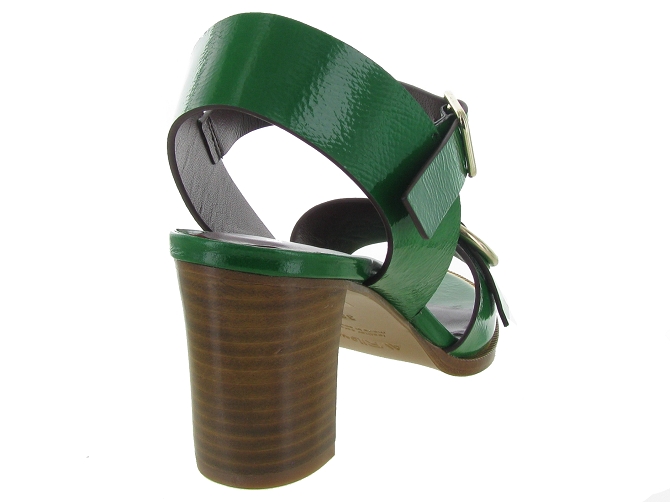 sandales et nu pieds - Confort - femme - Cuir - Vert - Avril gau4833802_5